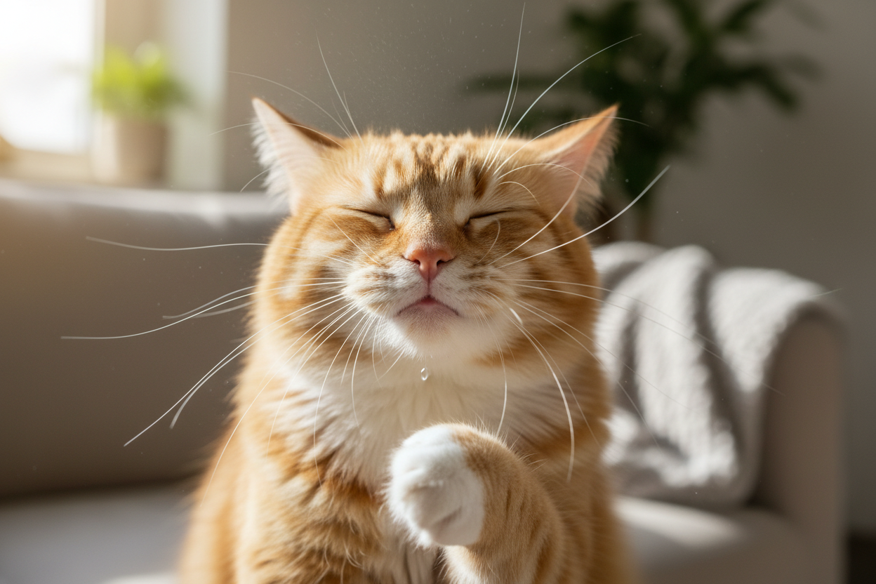 Why Is My Cat Sneezing? Causes, Treatment & When to See a Vet